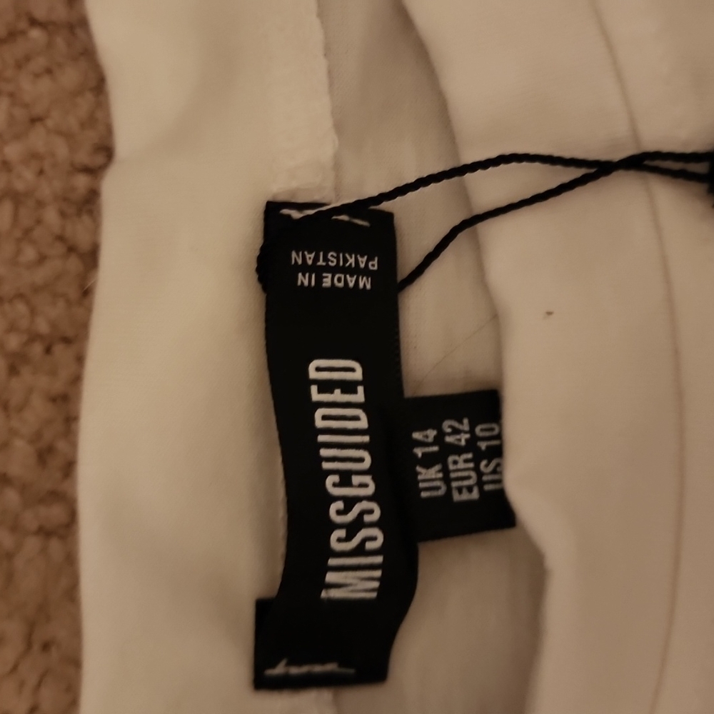 White Oversized Peplum Tee